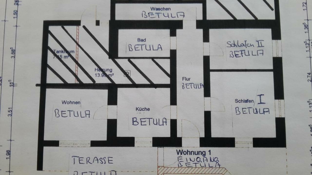 Ferienwohnung Betula Furstenstein Ngoại thất bức ảnh